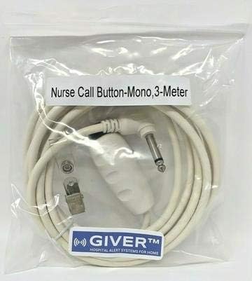 Standard Grade Push Button Cord Cable Nurse Station Universal Replacement Call Cord with Bed Sheet Clip