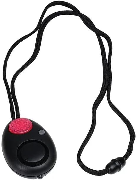 Personal Alarm with Lanyard, Big Button 1 Touch Activation, Emergency Locator Light, Wearable, Flashight